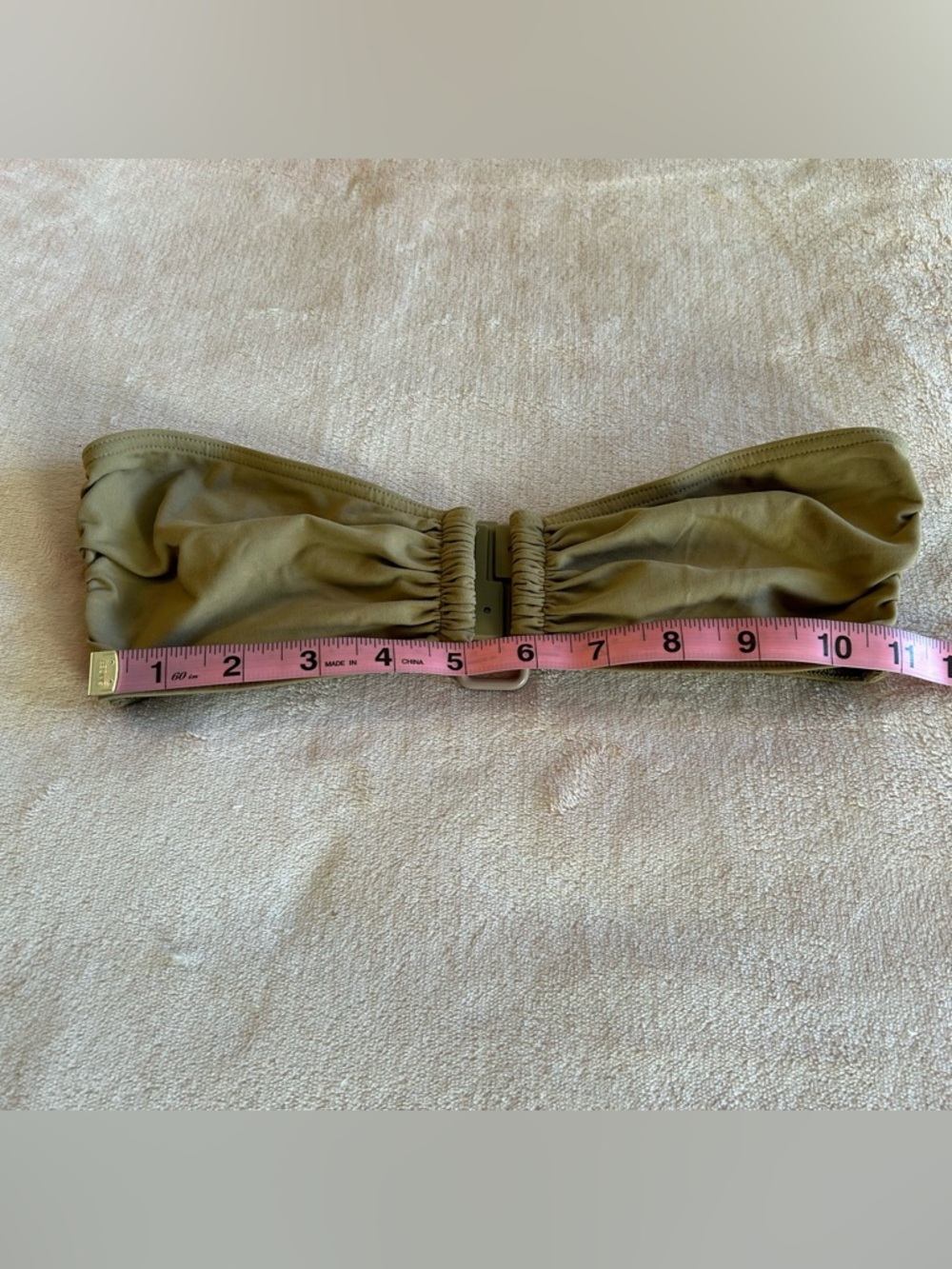 Eres tan bandeau ruched bikini top size S - Picture 8 of 9